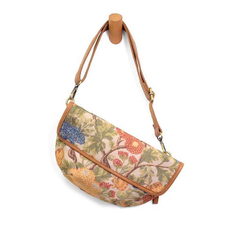 Sling Canvas Bag-Botanical Floral