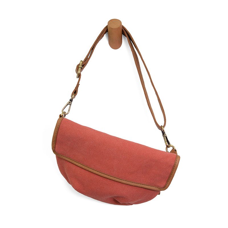 Sling Canvas Bag-Spiced Coral