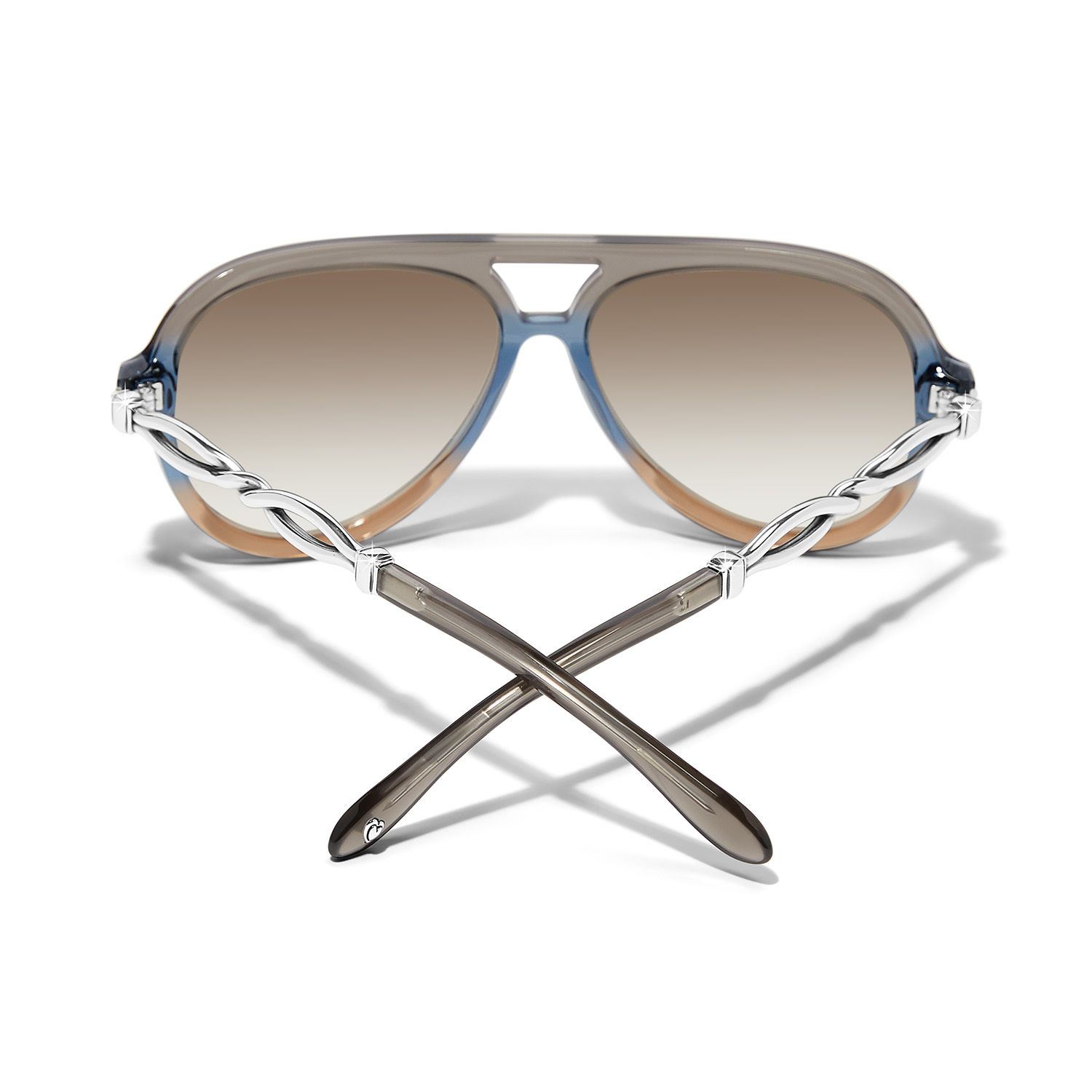 Brighton Silver Interlok Twist Aviator SunglassesNWOT ja13223-interlok-sun-model.jpg main image 3