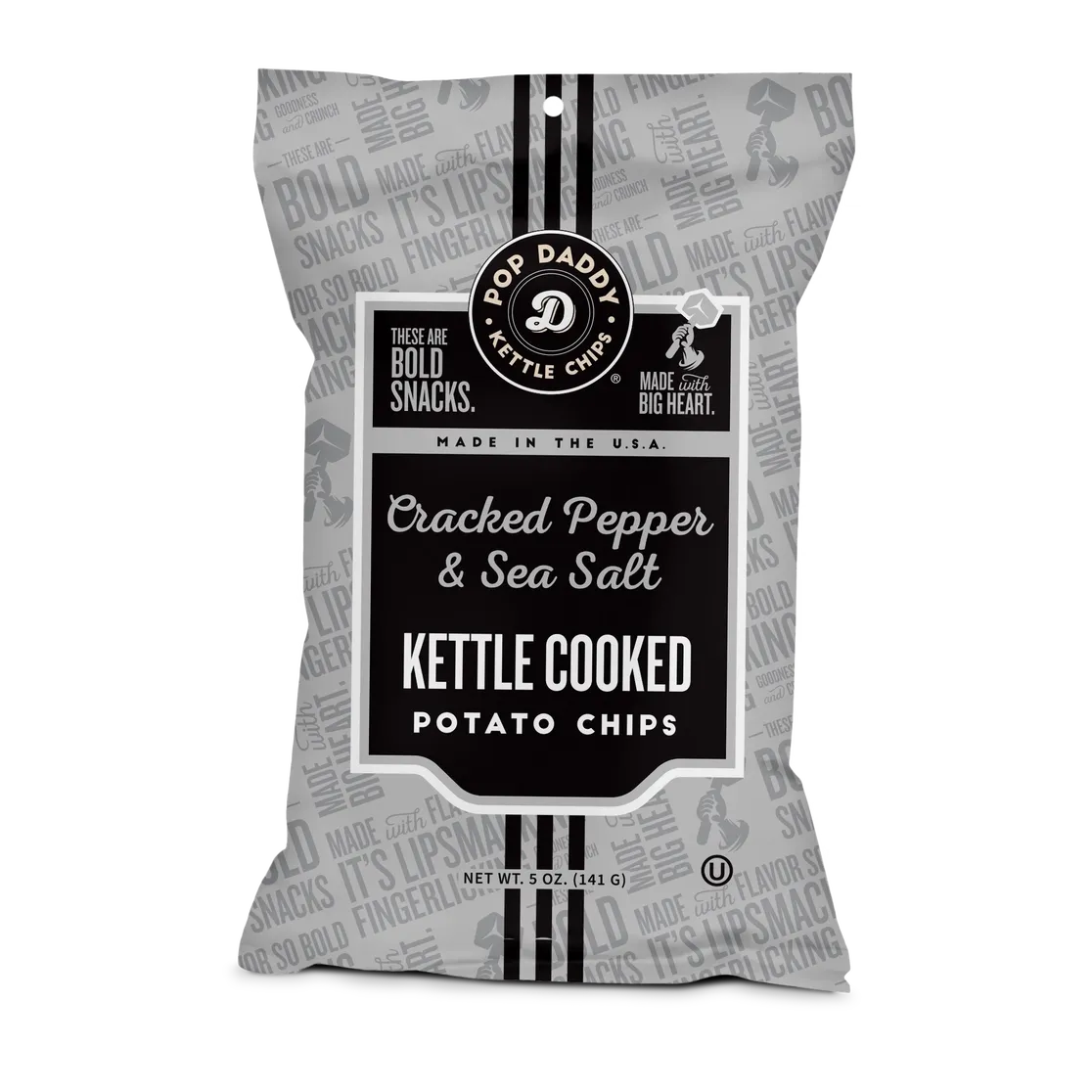 Cracked Pepper &amp; Sea Salt Kettle Cooked Potato Chips
