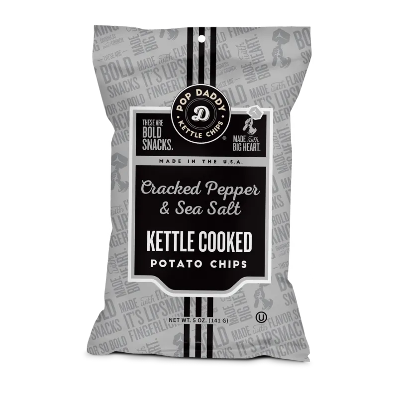Cracked Pepper &amp; Sea Salt Kettle Cooked Potato Chips