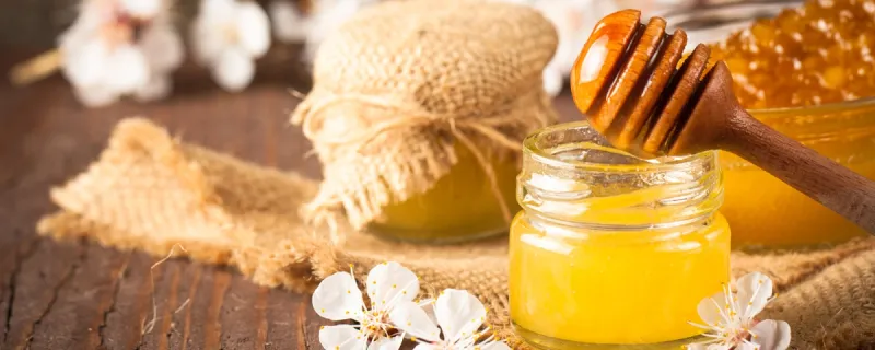 Rose Water &amp; Honey Facial Spritz- glass bottle + gold rim