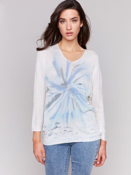 Dolman Sleeve V-Neck Sweater