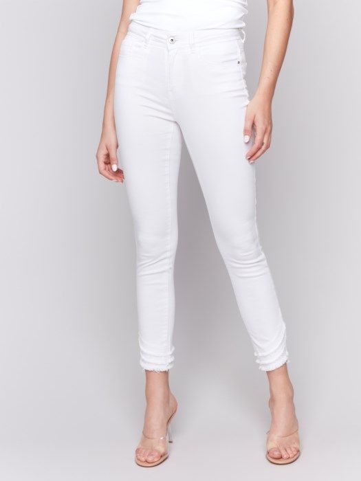 Ripped Hem Jeans