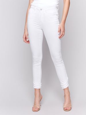 Ripped Hem Jeans
