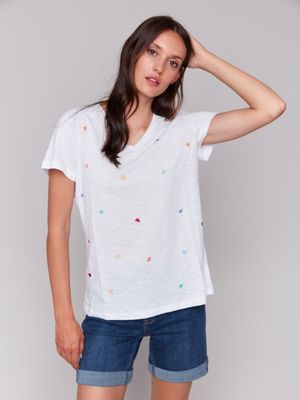 Embroidered Front Tee