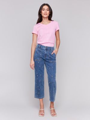 Embroidered Pant