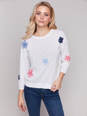 Soutache Daisies Sweater