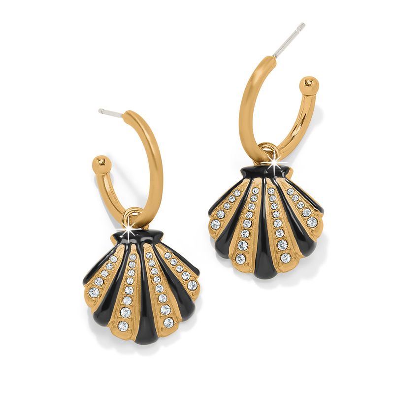 Twilight Waters Shell Hoop Earrings