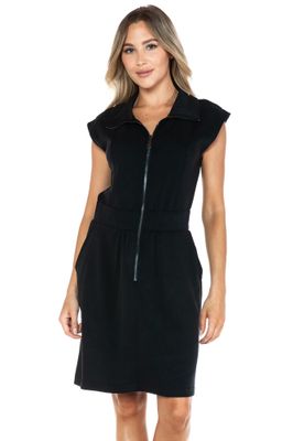 Zipper Detail Scuba Dress