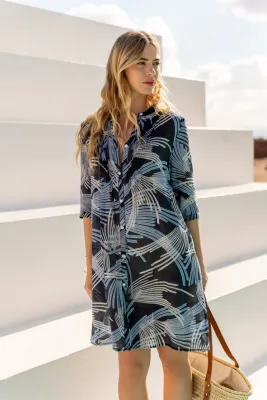 Palma Printed Shirt Dress