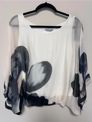 Italian Sublimation Printed Silk Top