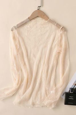 Lace Mesh Sheer Top