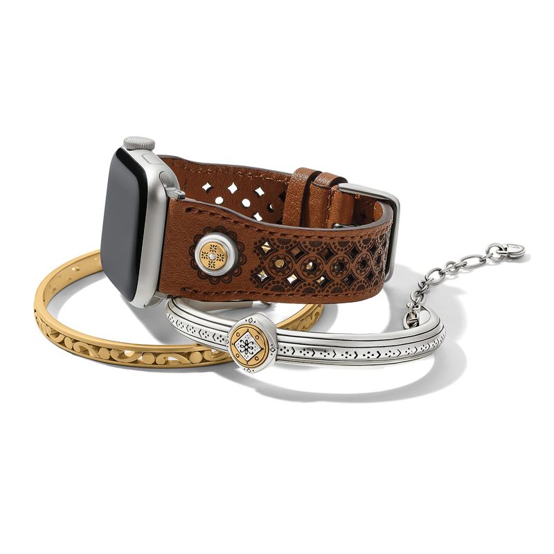 Mosaic Two Tone Watch Band-Luggage