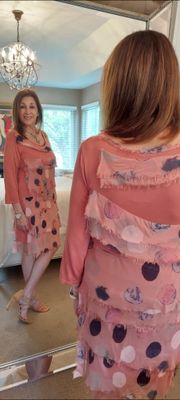 Silk Multi Dotted Dress