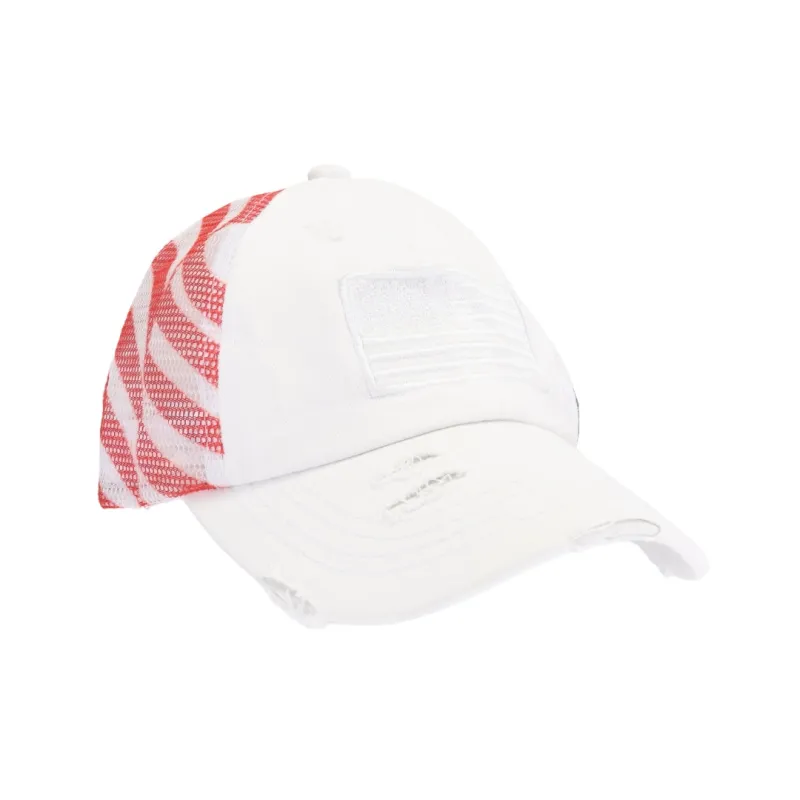 American Flag High Pony Cap