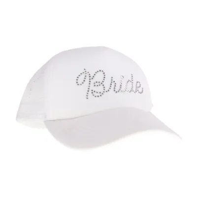 Bride Rhinestone Trucker Cap