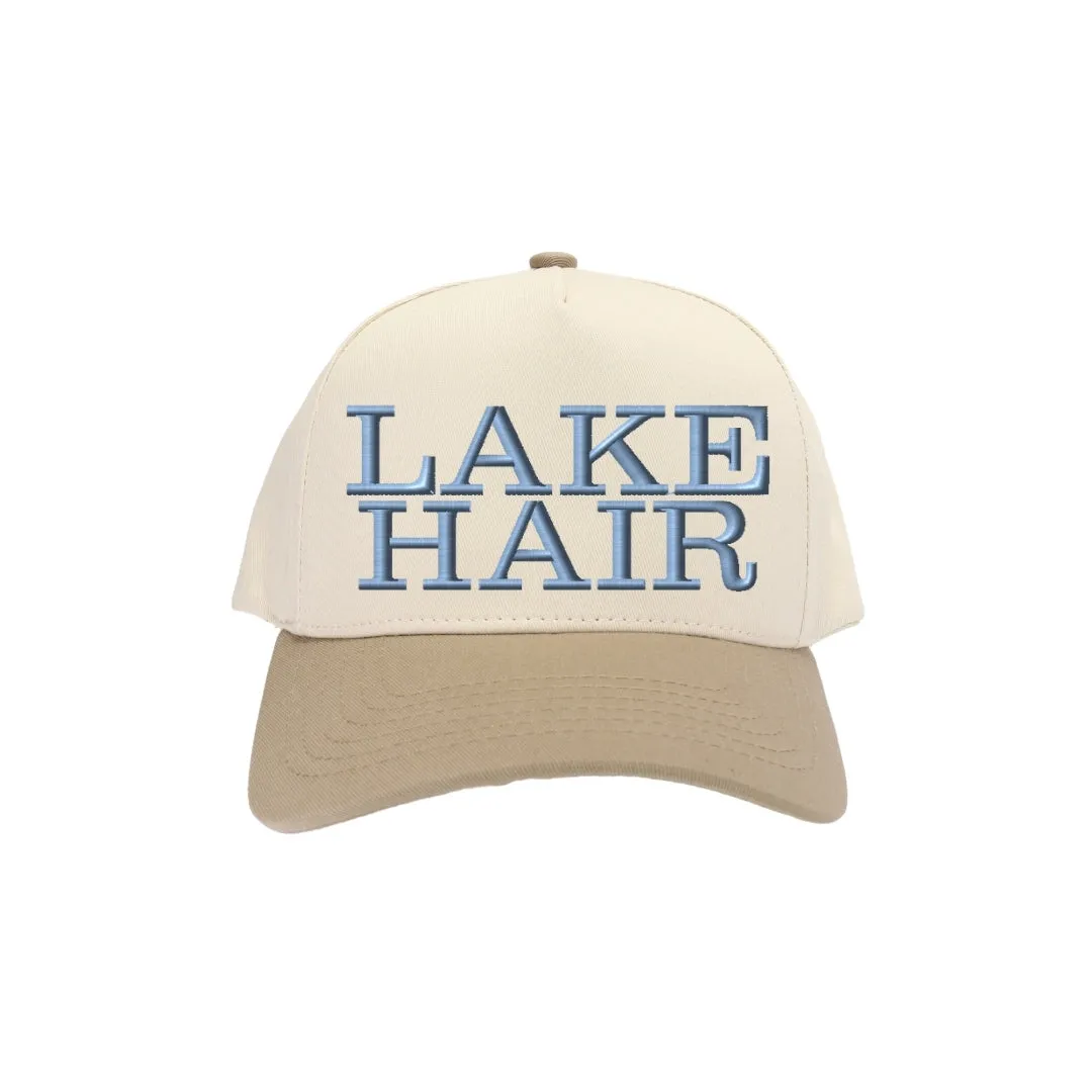 Lake Hair Embroidered Trucker Hat