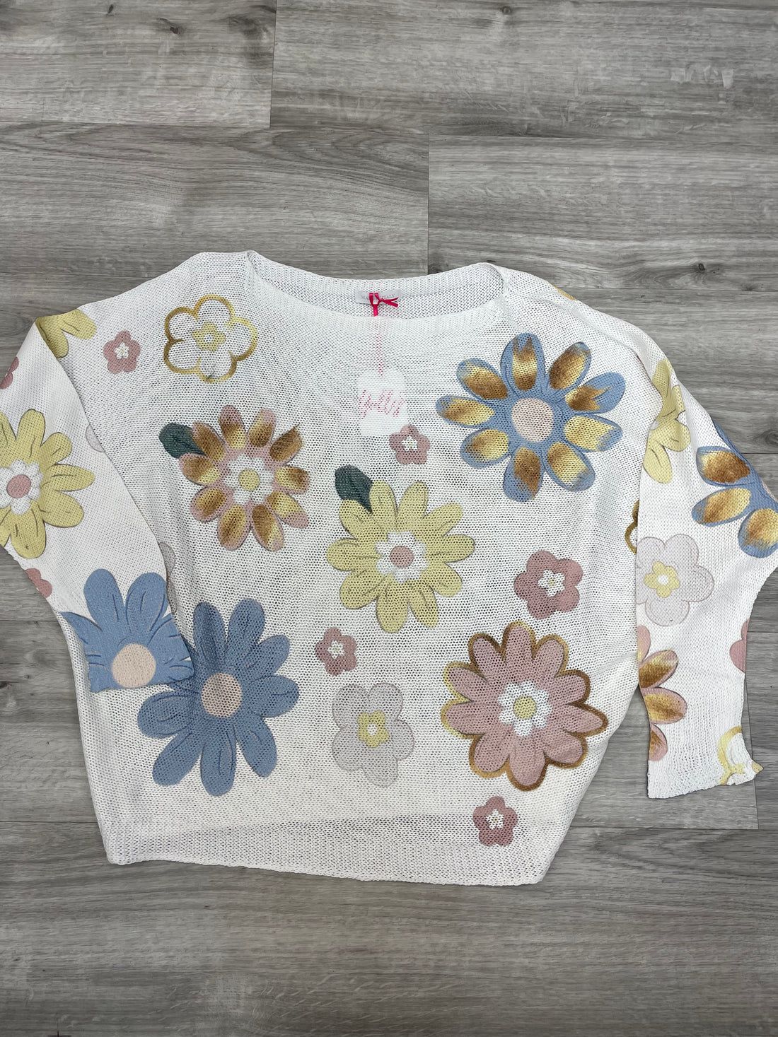 Pastel Flower Light Sweater