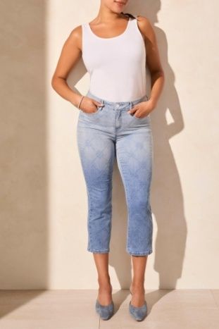 Audrey Dip Dye Crop Jeans