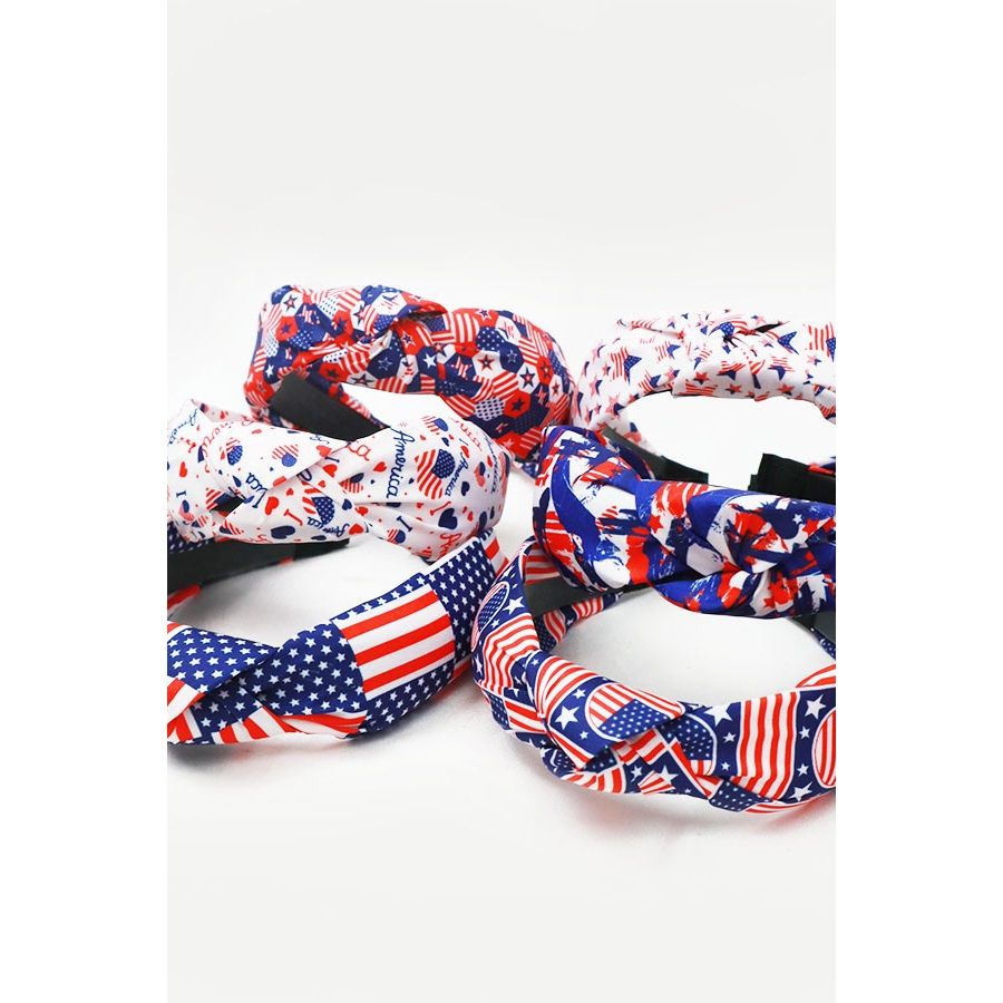American Patriotic Twisted Headband