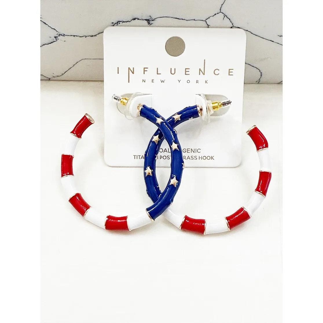 Americana Hoop Earrings