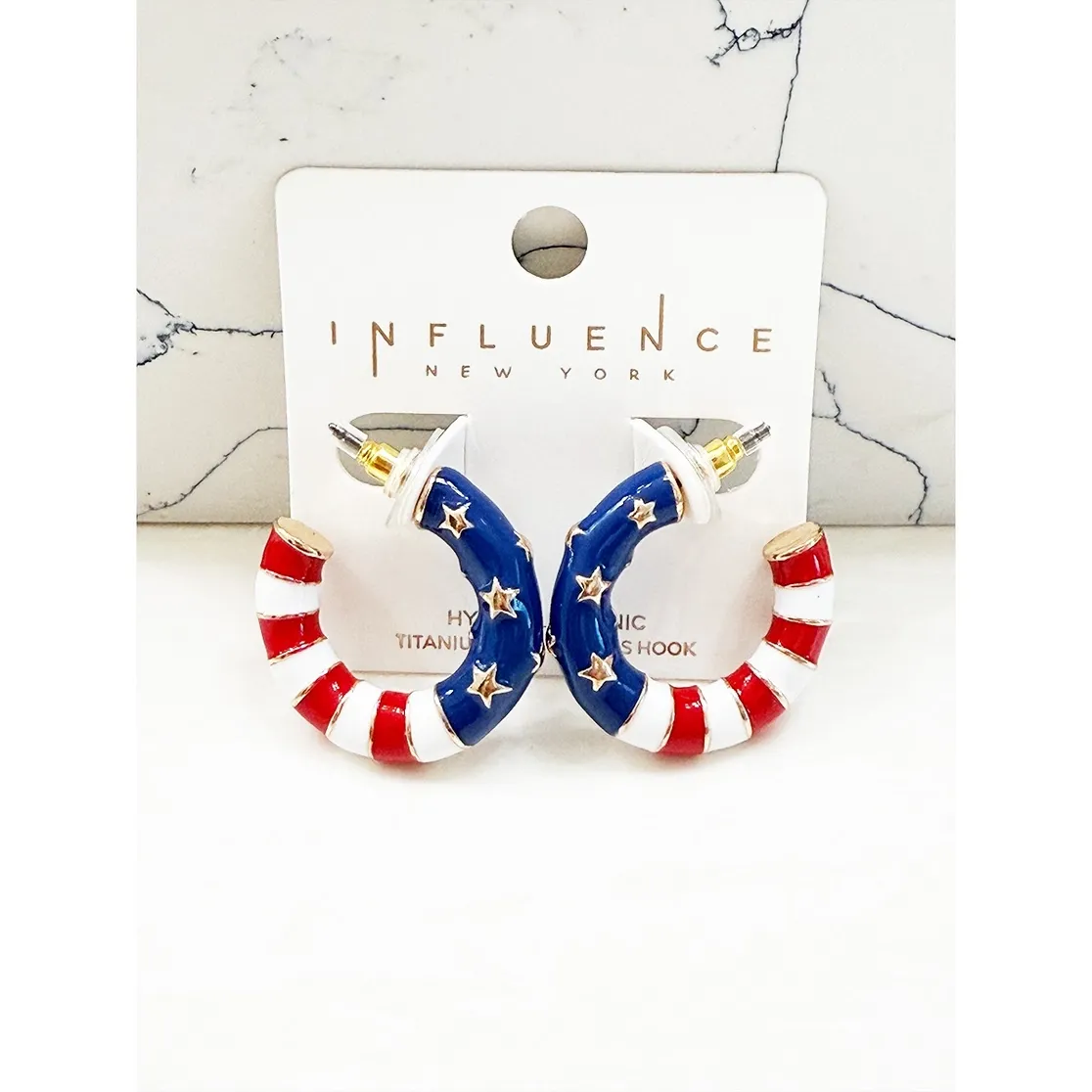 Americana Hoop Earrings