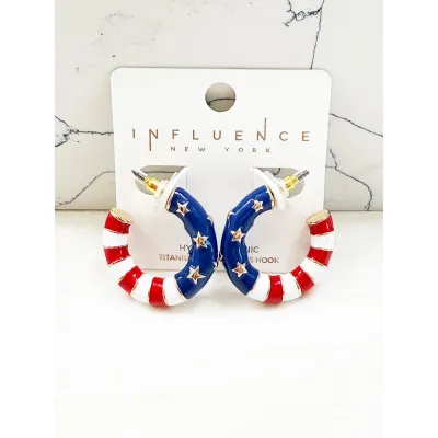 Americana Hoop Earrings