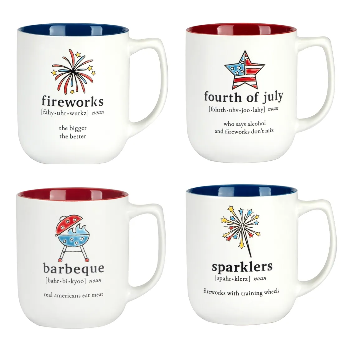 Patriotic Words Mugs