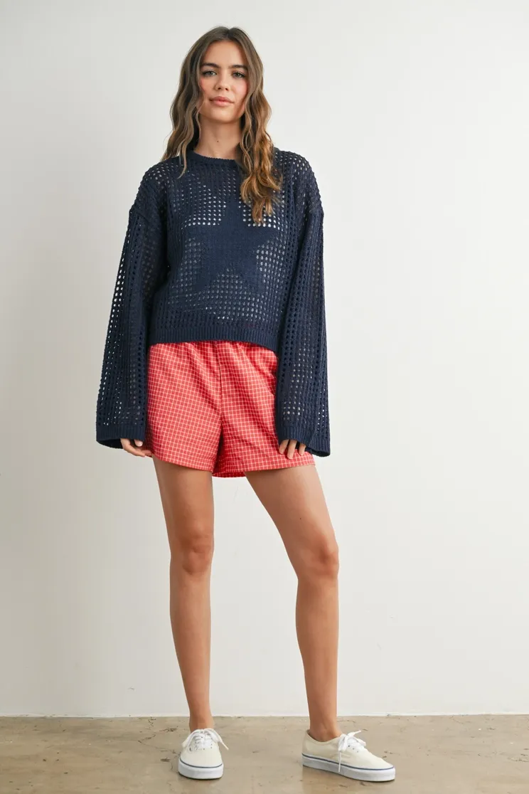 Star Crochet Sweater