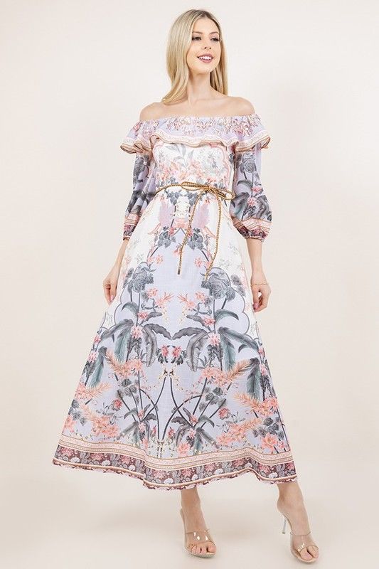Off Shoulder Slim Dress