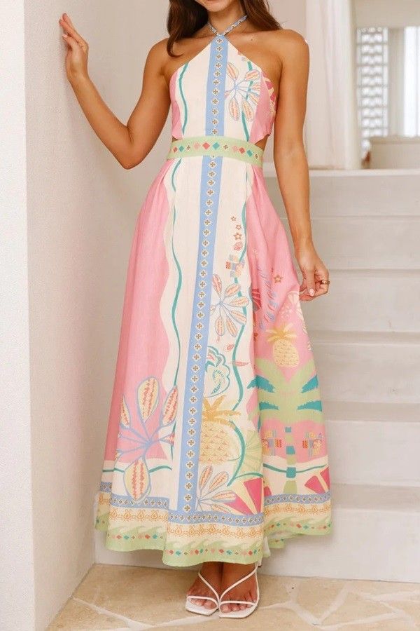 Summer Halter Neck Dress