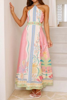 Summer Halter Neck Dress