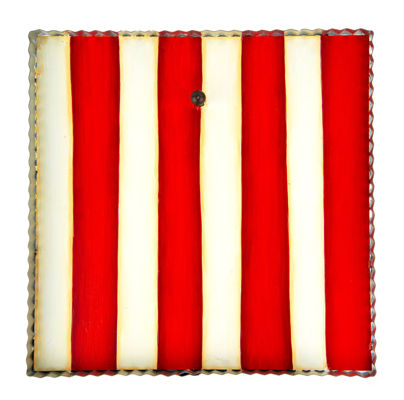 Red &amp; White Striped Mini Gallery Display Board