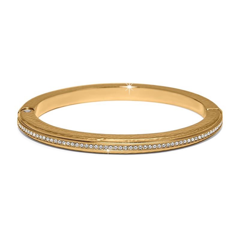 Meridian Orbit Hinged Bangle-Gold