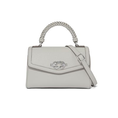 Tate Flap Satchel-Sterling