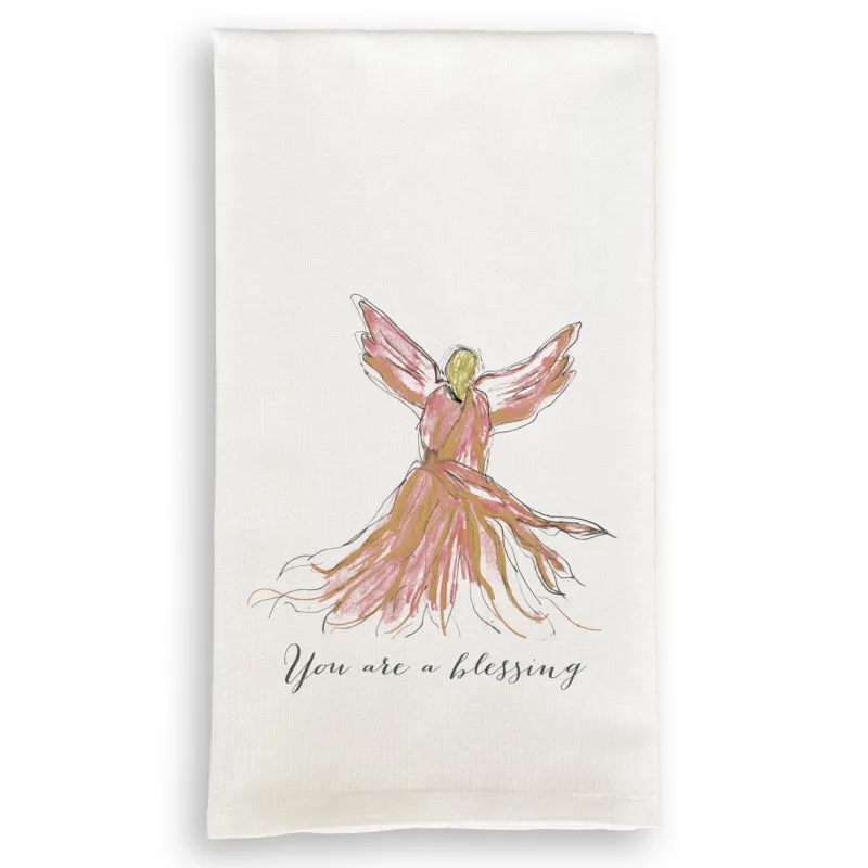 Pink Angel with You Are a Blessing