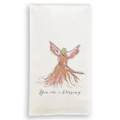 Pink Angel with You Are a Blessing