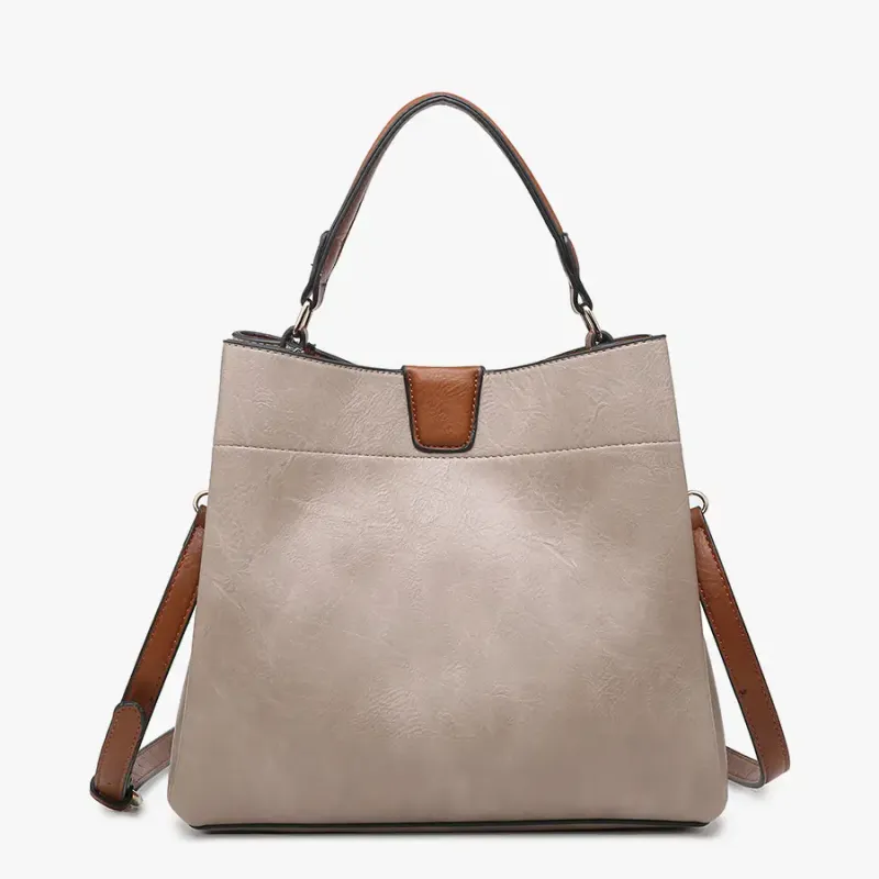 Tati Satchel-Warm Grey