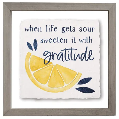 Life Gets Sour-Floating Art Square