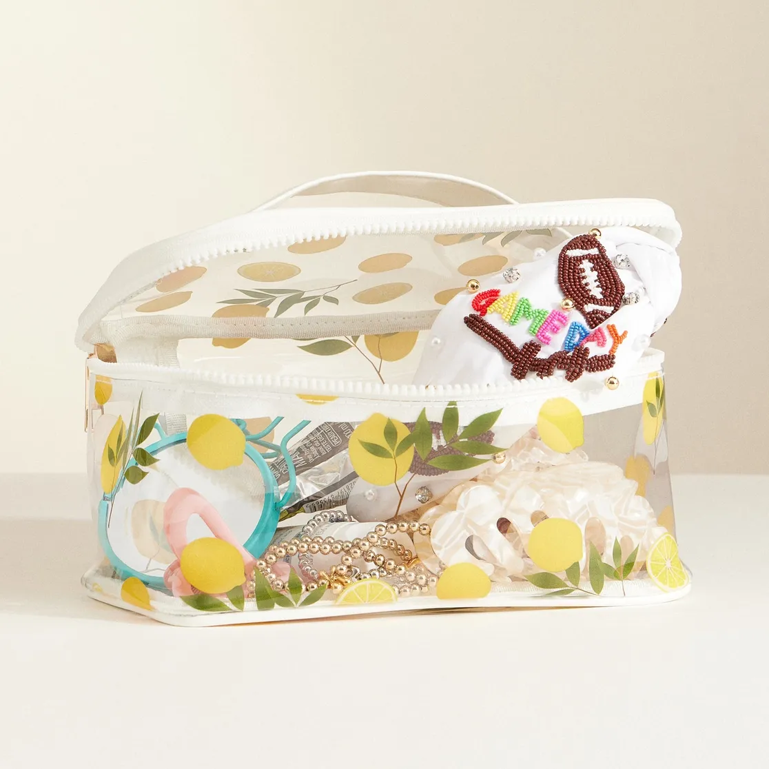 Clearly Lemon Makeup Bag