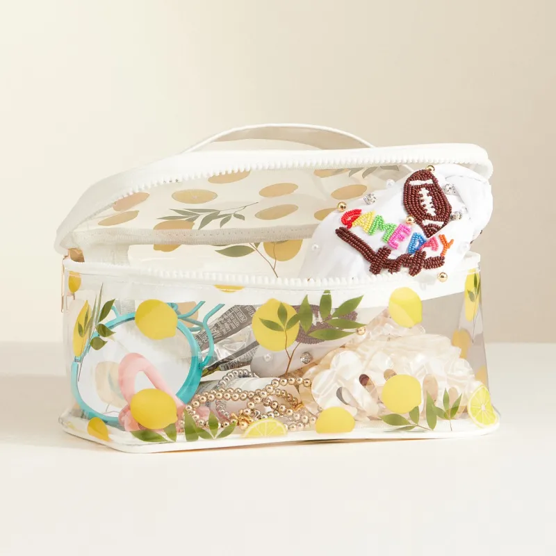 Clearly Lemon Makeup Bag