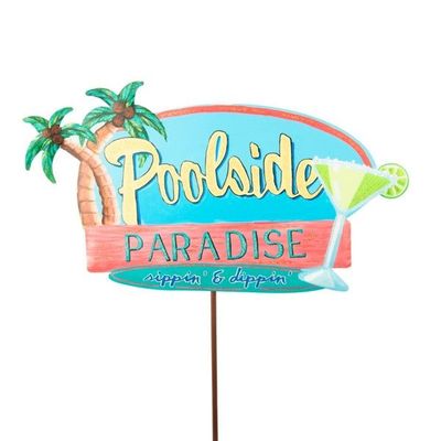 &quot;Poolside Paradise&quot; Sign