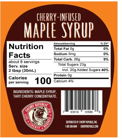Cherry Infused Maple Syrup