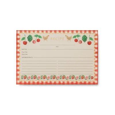 Pack of 12 Cherry Farm Recipe Cards