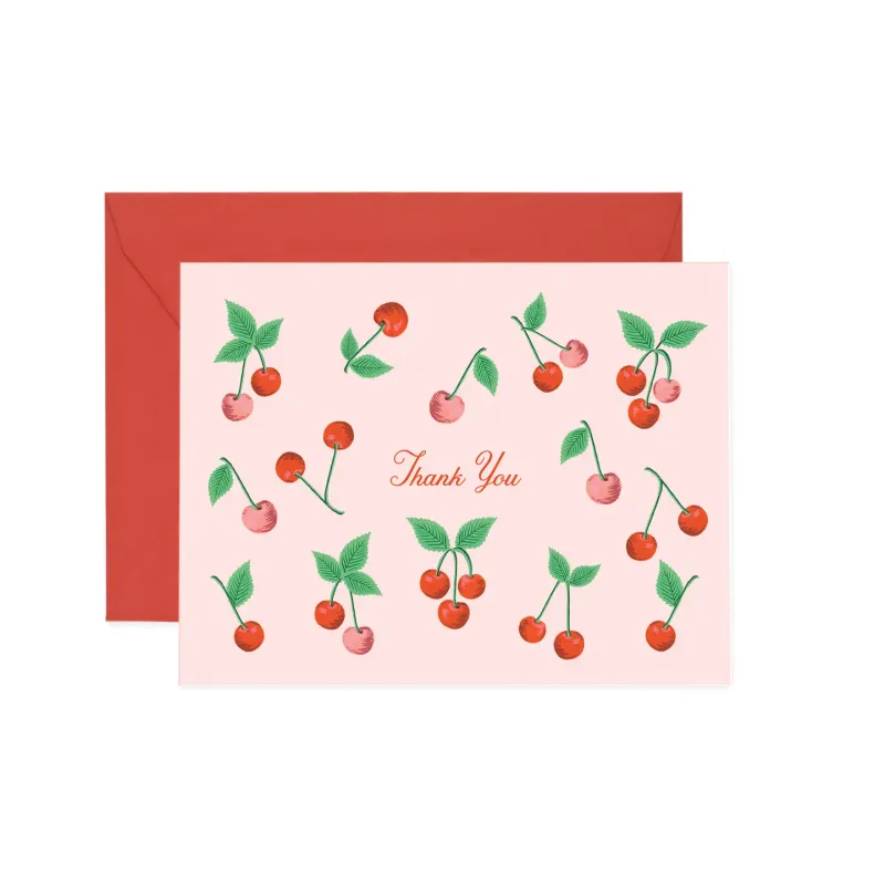 Cherries Thank You Card