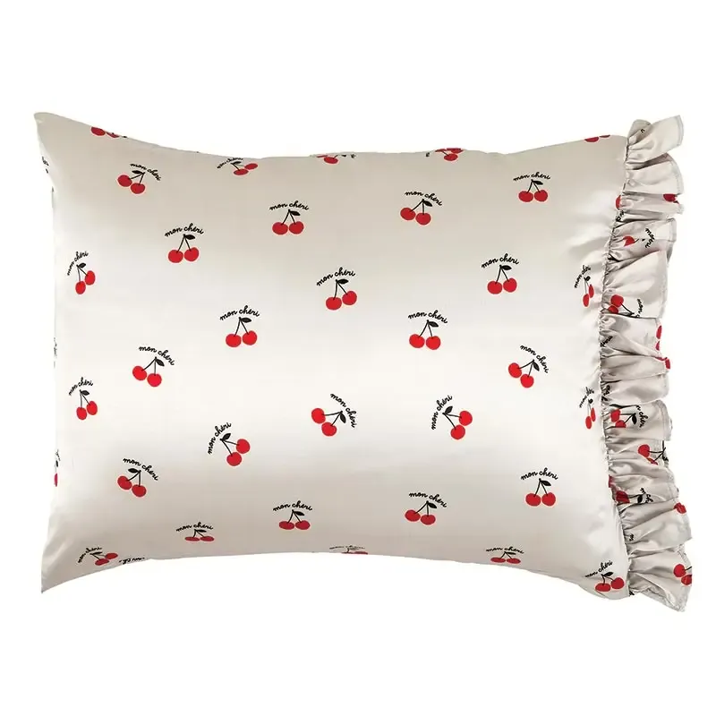Ruffled Satin Pillowcase - Mon Cheri 