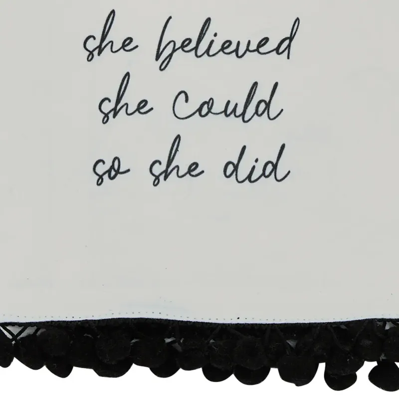 She Believed She Could Decorative Dishtowel