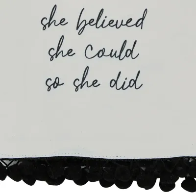 She Believed She Could Decorative Dishtowel
