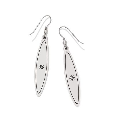Mosaic Long French Wire Earrings